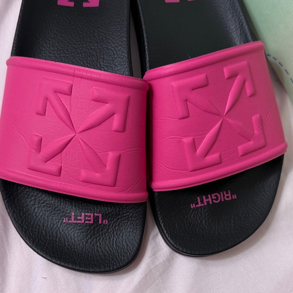 Off-White Pink and Black 100% Authentic Sandals ✨ ✨ - Picture 4 of 7